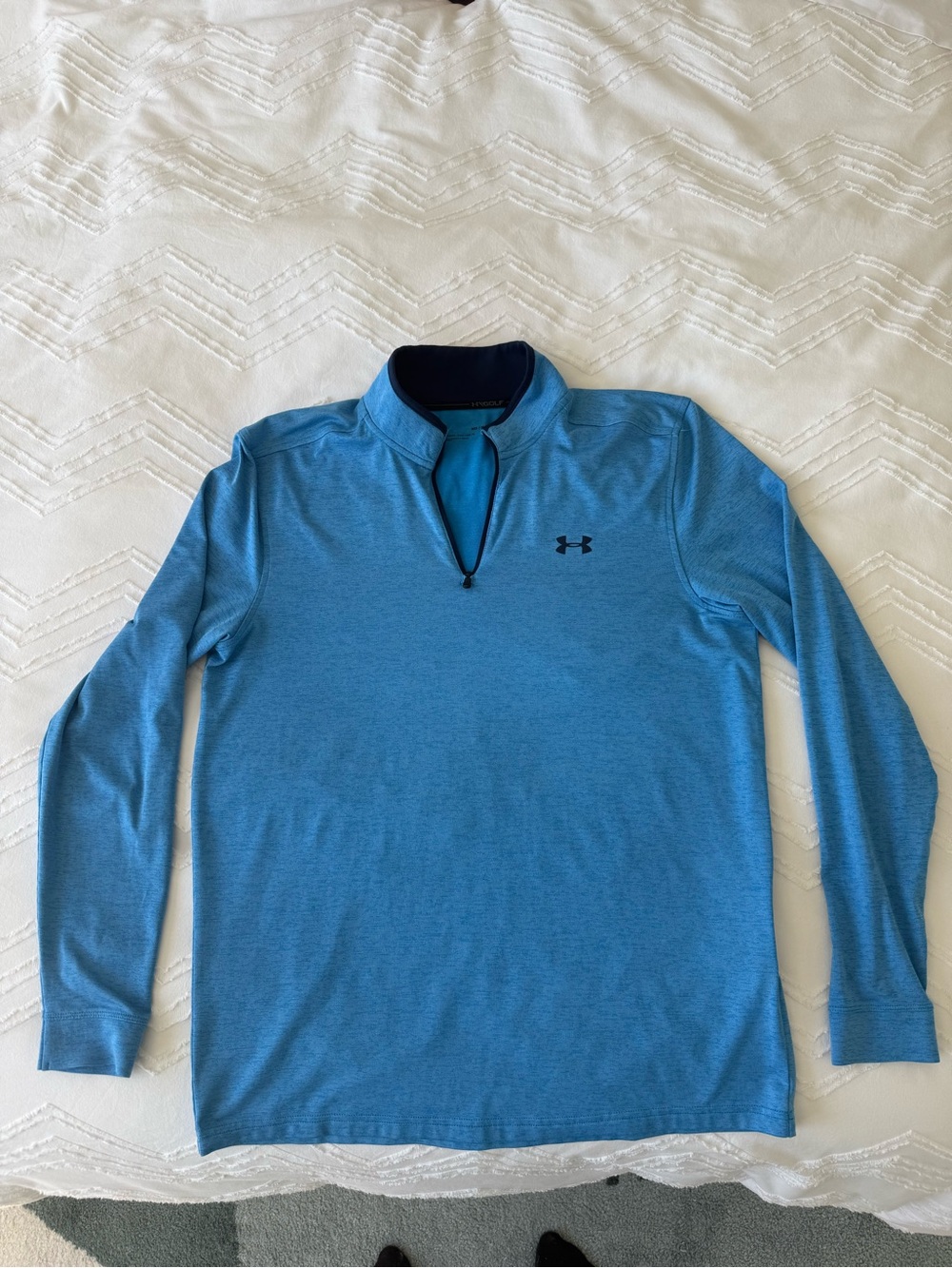 Under Armour Golf Men’s Light Blue Quarter-Zip Athletic Pullover